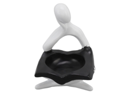 Candeeiro De Resina Laxiscreed Personagem Abstrato Para Ambiente Moderno