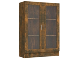 Maison Exclusive - Vitrine para Vinhos Madeira Defumados de Carvalho - 82,5 x 30,5 x 115 cm