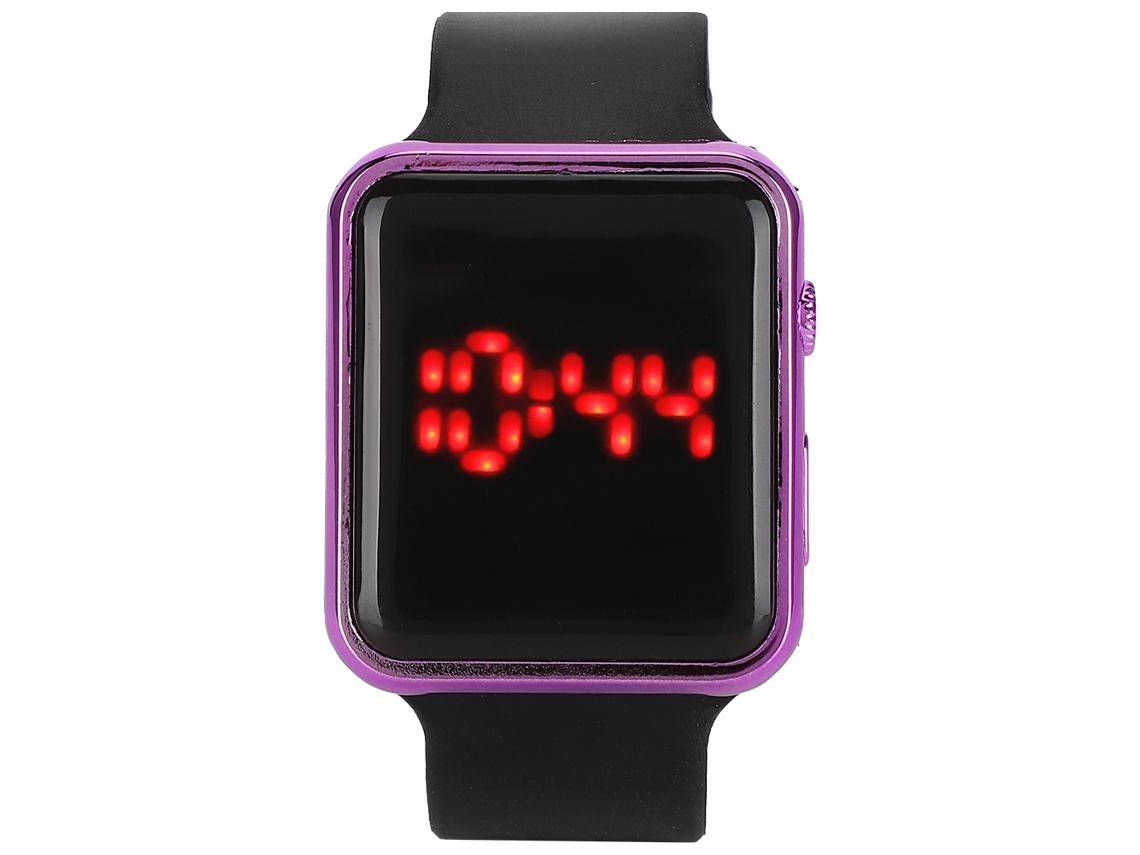Relógio De Pulso Eletrônico Com Pulseira Pu Casual