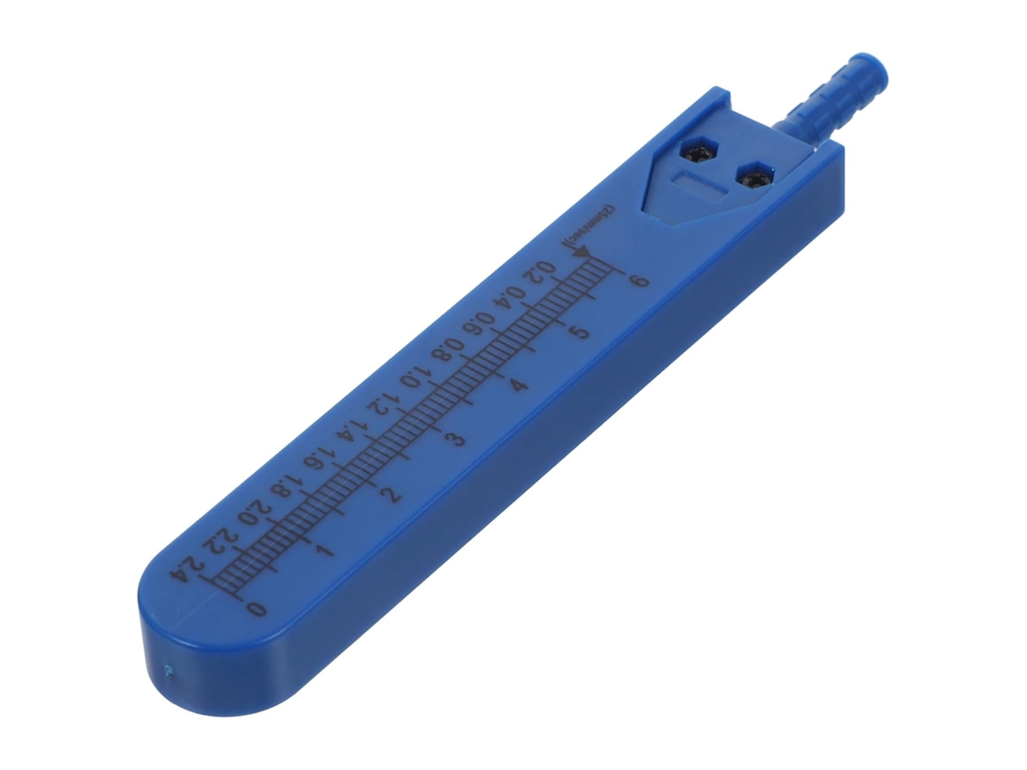 Calibrador De Eletrocardiograma Em Metal Azul Com Estojo Divisor Para