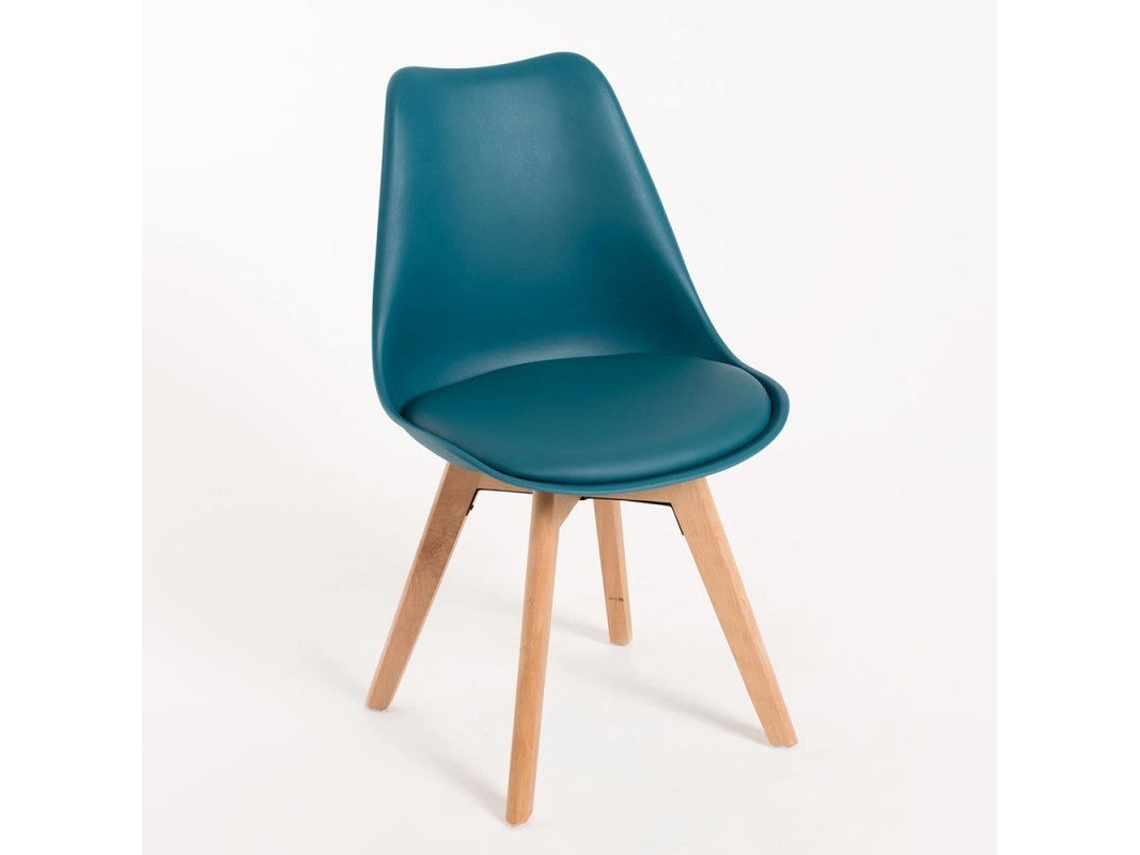 DUDECOR Cadeira Skagen Basic Verde Azulado