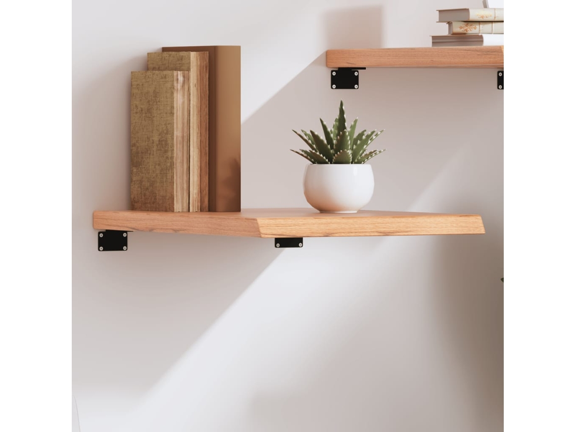 Vidaxl Prateleira De Parede 40x60x(2-4) Cm Carvalho Tratado Castanho