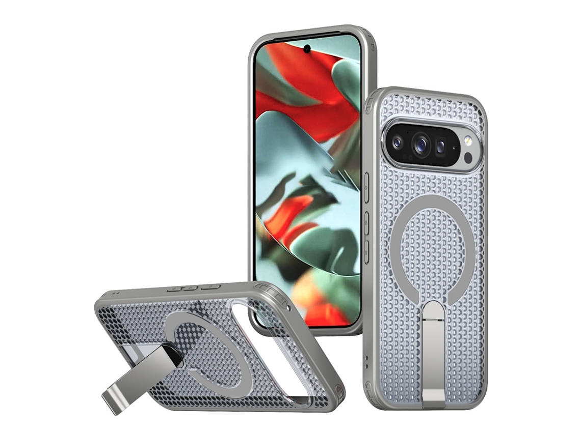 Capa Panoona Para Google Pixel 9a, Com Arrefecimento Celular E Proteção Magnética Contra Quedas Cinza