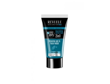 Revuele Men Care  Sea Water And Minerals Shaving Gel And Face Wash 2 In 1