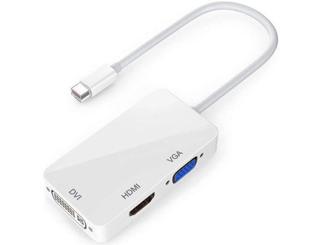 Ineck® Thunderbolt Mini Displayport Adaptador para Hdmi Dvi Vga Multiport Hub Cabo Conversor para Apple Macbook Pro Air Mac
