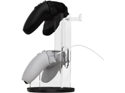 Suporte De Acrílico Para Controle Fone Ouvido 2 Níveis Exibição Controles, Suporte Para Fone De Ouvido E Mesa