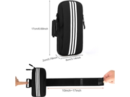 Bolsa Para Celular Para Corrida, Compatível Com Celulares De Até 6,5 Polegadas, Braçadeira Esportiva Para Corrida (rosa)