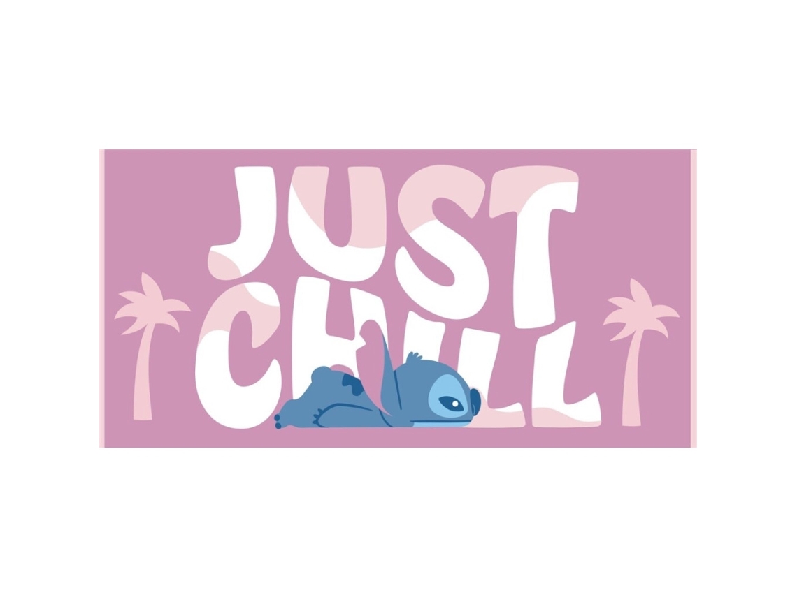 Toalha de Banho /praia Disney Lilo e Stitch 70x140 Cm BRILVIBERA (secagem Rápida)