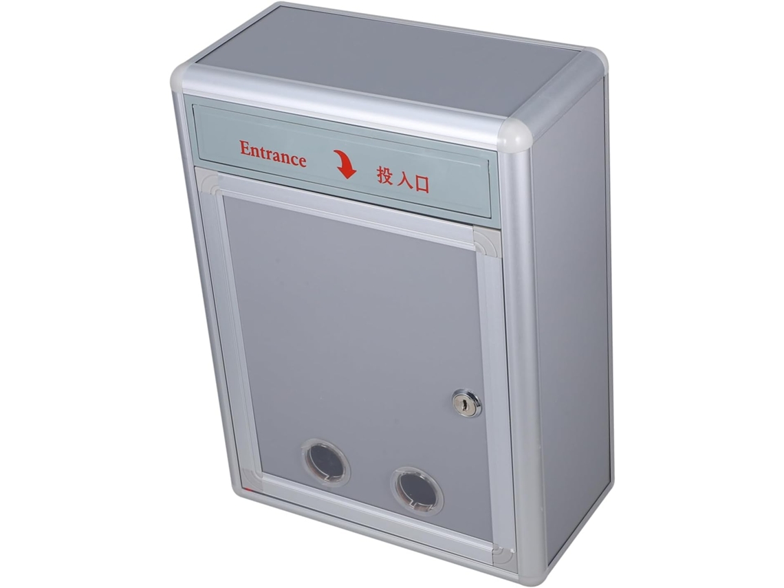 Cofre de Parede Externo em Aço Inoxidável para Encomendas, Caixa de Armazenamento com Fechadura, Ideal para Escritório. SFUSHOS