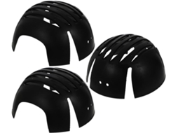 Conjunto De 3 Inserções Universais Pretas Para Capacete Segurança,forro,plugue Absorvente...