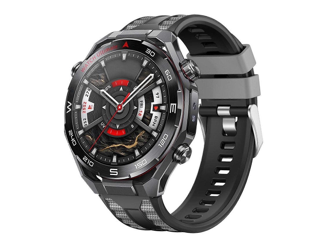 Pulseira De Silicone Bicolor Com Fivela Prateada Para Huawei Watch Ultimate 2