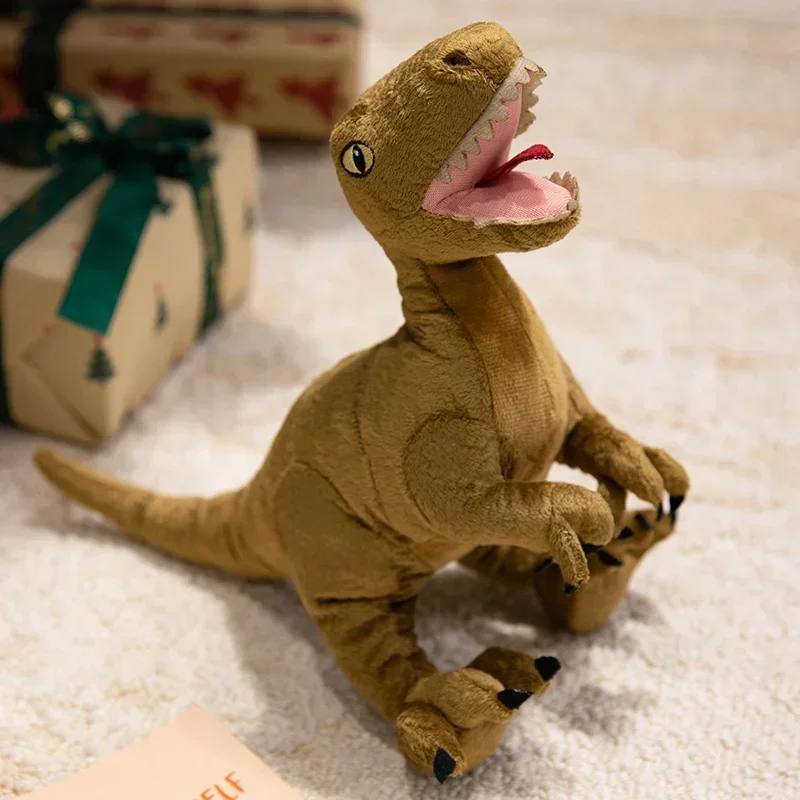 (velociraptor 31cm-50cm) Dinossauro De Pelúcia Realista, Presente Para Crianças