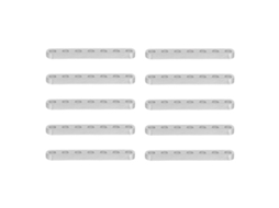 10pcs Suportes Planos Retos De Alumínio 4x8mm Para Engenharia Robótica E Equipamentos