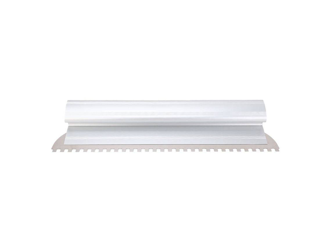 Espátula quadrada para pregos, 2/5 x 2/5 polegadas, em liga de alumínio e aço inoxidável, para espalhar adesivo para azulejos, 400 mm/16 polegadas.