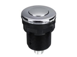 Botão Pneumático Para Banheira, Spa, Ralo, Preto, 34 Mm, Semaket, Preto