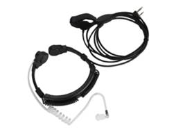 Headset Mali com Microfone de Garganta para Rádio Walkie Talkie