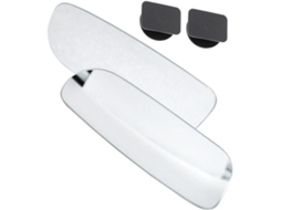 Espelho Retangular Convexo Sem Moldura Para Ponto Cego, Abs Branco Pp