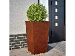 Vidaxl Garden Planter 45x45x75 Cm Aço Resistente Às Intempéries