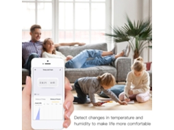 2026 sensor Inteligente de Temperatura e Humedad Wifi Zigbee com Dados Históricos de 30 Dias Compatível com Alexa