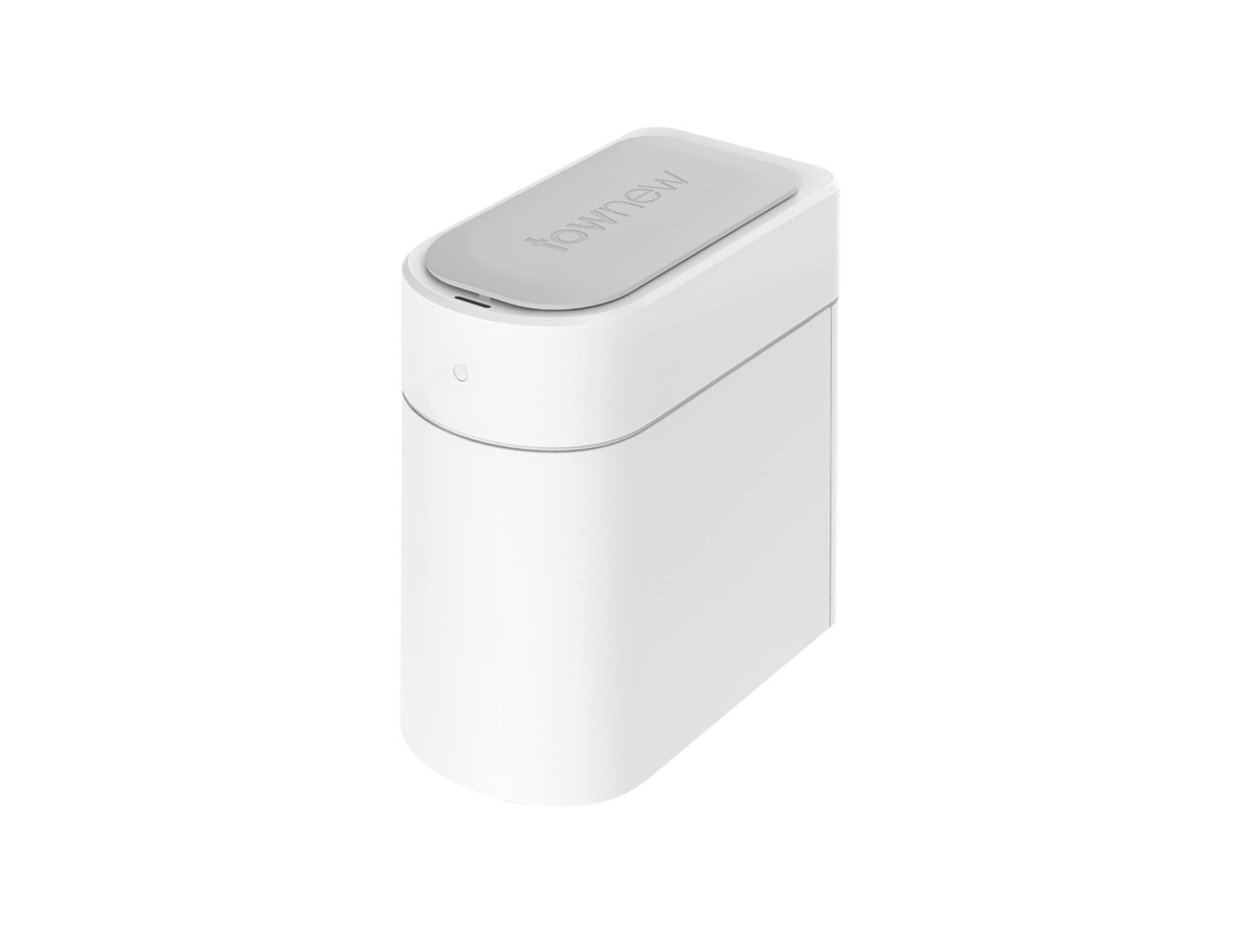 Townew T3 Papeleira  Slim Com Sensor De Movimento Infravermelho Automático, Com Tampa, Auto-vedante E Trocável, 13l  À Prova De Água, Branca