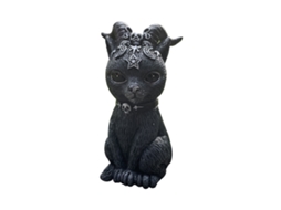 Fantasia Gato de Resina Pequeno Ornamento Decorativo para Halloween LAXISCREED