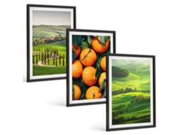 Conjunto De Pinturas Paisagem Rural, Itália, Laranjas Espelharte (3 Peças 40x60 Cm)