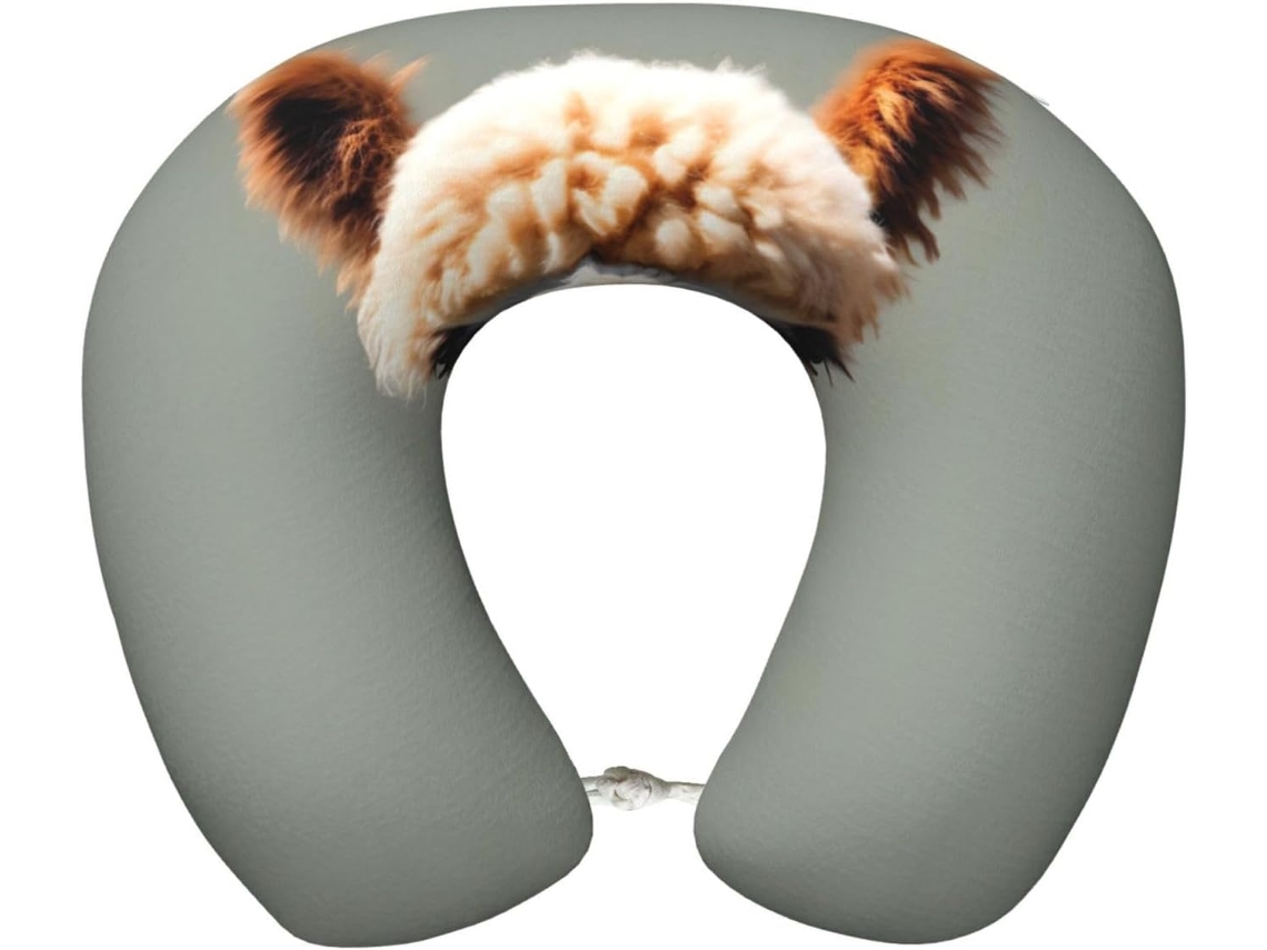 Travesseiro de Viag em Espuma Viscoelástica com Estampa Avatar Alpaca Suporte Confortável Formato U para o