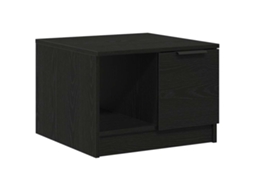 Mesa de Centro com Gaveta MAISON EXCLUSIVE Carvalho Preto 50x50x36 cm