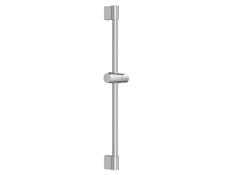 Barra De Chuveiro Universal Inox Cromado Comprimento 57 Cm Diâmetro 22 Mm Fixação Superior Ajustável Derw Max