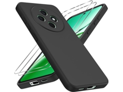 Capa Reno Fs Vidros Temperados Para Oppo Oppo Reno 12f Hongwe. Anti-choque Preto