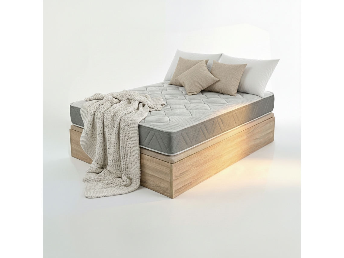 Pack PIKOLIN Colchão Molas Ensacadas Ceramic Pocket + Sommier Natural (150 x 200 - 26 Cm de Altura)