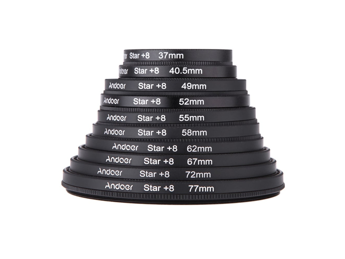 2026 kit de Filtros 67mm: Uv + Cpl + Filtro Estrella de 8 Puntos para Cámara Dslr Canon Nikon Sony