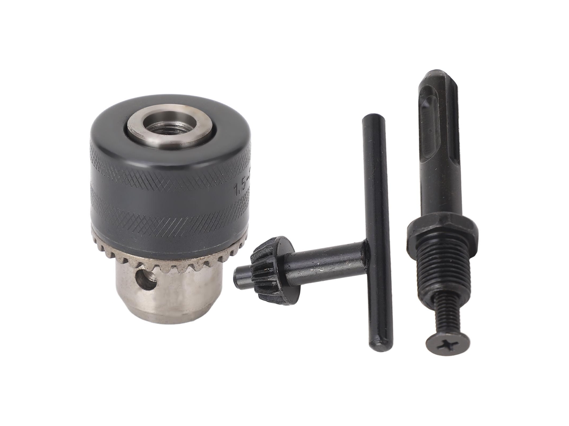 Mandril De Furadeira Com Chave De Aço C45 1,5‑13mm 3 Dentes Adaptador De Furadeira De Impacto 1/2‑20unf Para Fixação E Perforação