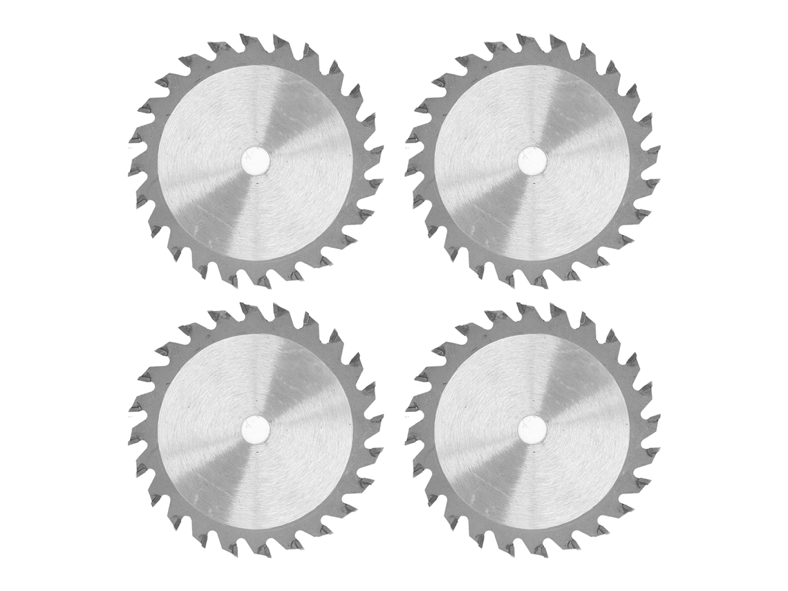 Lâmina Sierra Circular De Carbeto 4 Peças 85mm 24d 3000rpm Corte Madeira Plástico 10mm