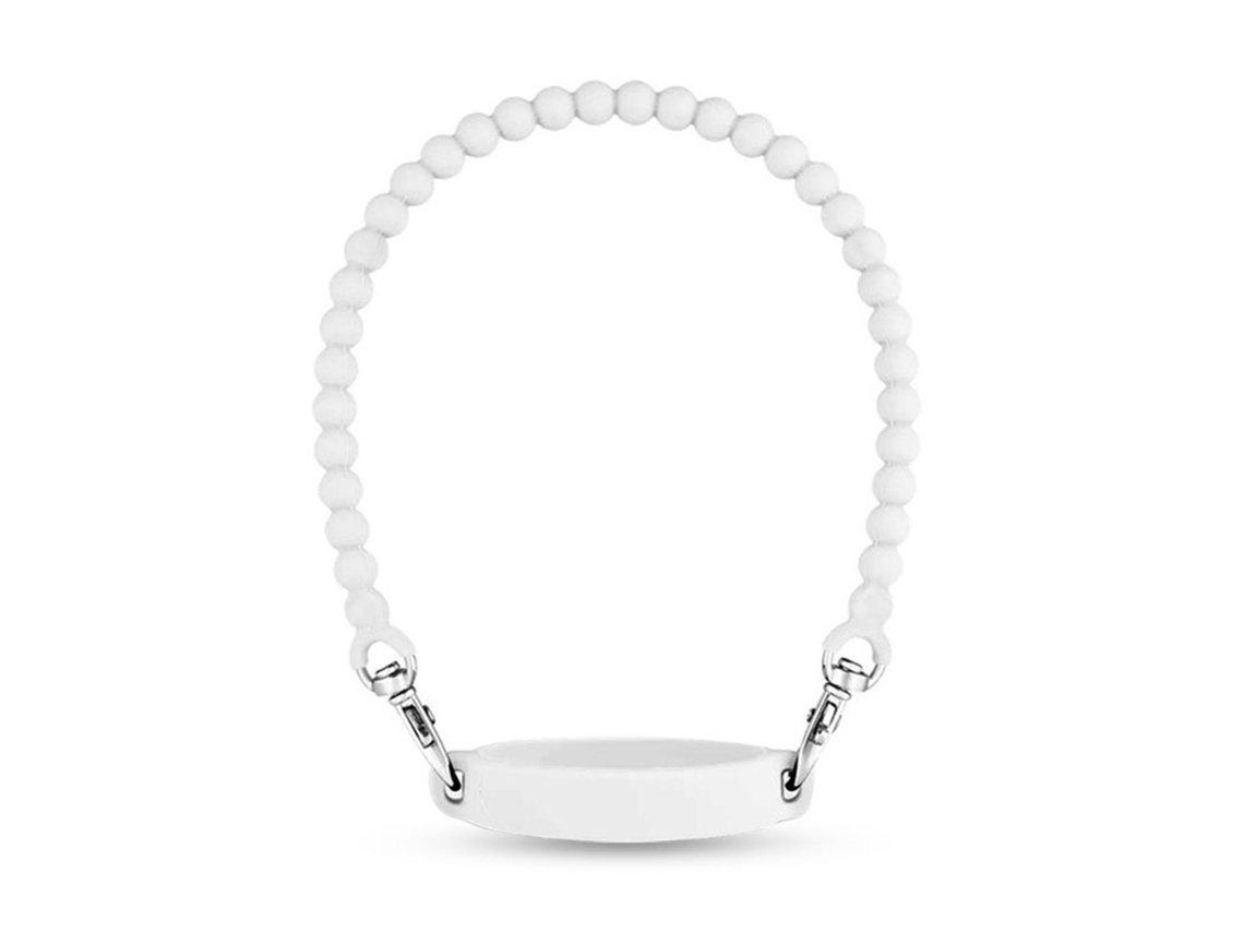 Suporte para Garrafa com Correia Silicone Branco 8 40oz