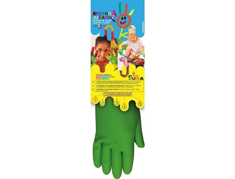 Luva de Látex de Jardinagem Infantil Tamanho 4 Ano