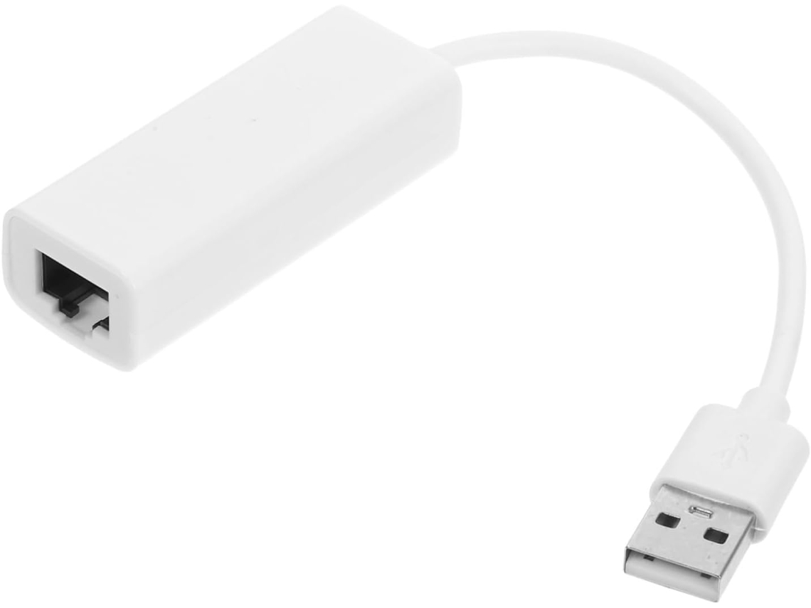 Rj45 2.0 Elegante Em Abs Branco Para Rápida Internet Fio Laptops