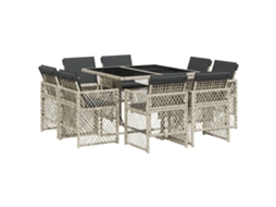 Garden Dining Set, Garden Dining Sets Vidaxl Cinzeto Rattan / Vime (n/a)