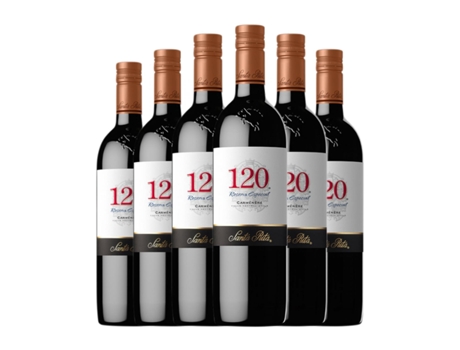 Vinho SANTA RITA 120 Especial Carmenère Valle Central Reserva (0.75 L - 6 Unidades)