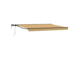 Conjunto 1 Toldo Manual Vidaxl Antracite Alumínio (4 × 3,5 M)