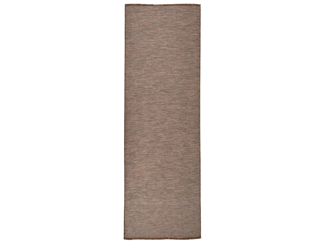 Tapete VIDAXL Marrom Plástico (80 x 250 cm)