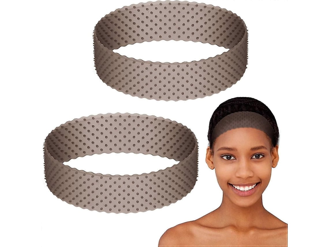 2 Unidades de Faixa de Silicone Ajustável para Peruca, Fixação Segura e Antiderrapante para Perucas TAISHENGDA