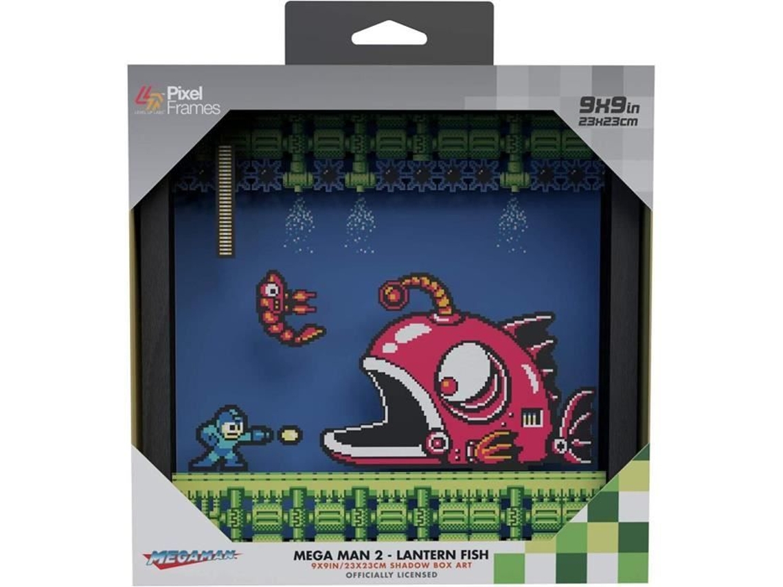 Poster Quadros Em Pixel Megaman 2 23x23 Cm Decoração De Parede Design Contemporâneo