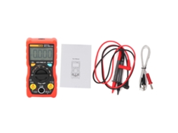 2026dn Multímetro Digital Transistor Tester de Alta Precisão com Intervalo Automático e Luz Lanterna (vermelho)