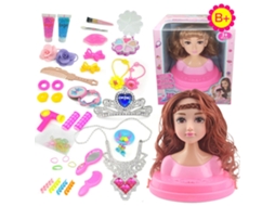 Kit De Salão De Beleza E Penteado Para Boneca Com Acessórios Presente Ideal