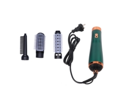 Secador de cabelo 2 em 1, 3 velocidades, pente, estilo ABS, para casa, viagem, verde