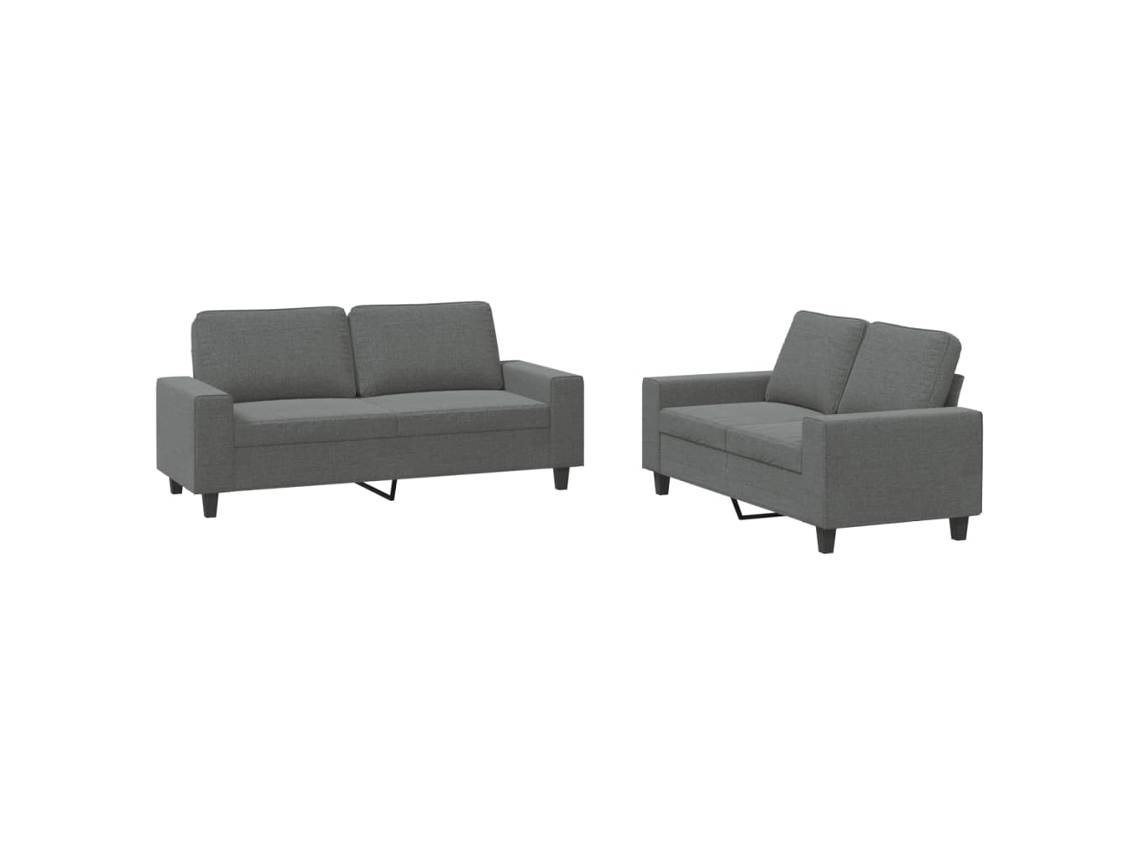 Sofa Set, Sofa Sets Vidaxl Cinzeto Tecido (n/a)