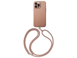 Capa Empoeirado para iPhone 16 Pro UNIQ Pele Sintética Magnética Bege