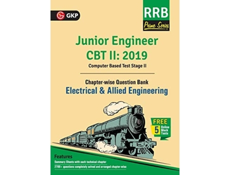 Livro RRB Prime Series 2019 Junior Engineer CBT 2 - Chapter-wise and Topic-Wise Question Bank - Electrical amp Allied Engineering de Gkp (Inglês)