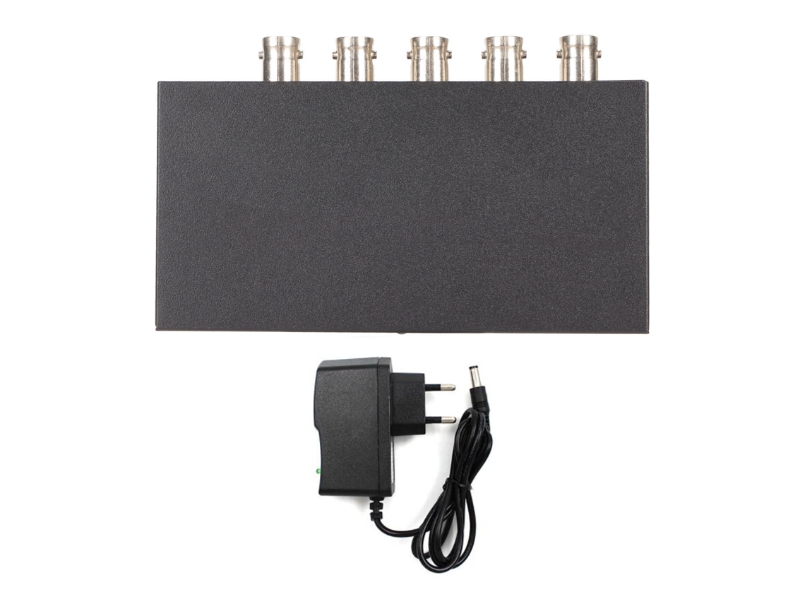 Divisor SDI profissional 1x4 compatível com 3G HD SD SDI 1080p para estações de TV, monitorização, segurança | S/MARCA